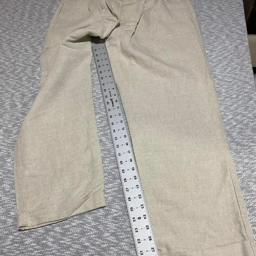 Dockers beige linen blend pants Men W36 L30. SKU-A269#linenpants #summer